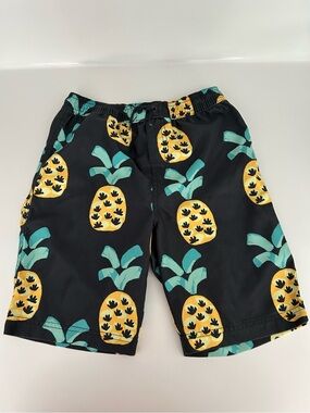Tea Collection Boy Swim Shorts with Pineapple Motif Size 10